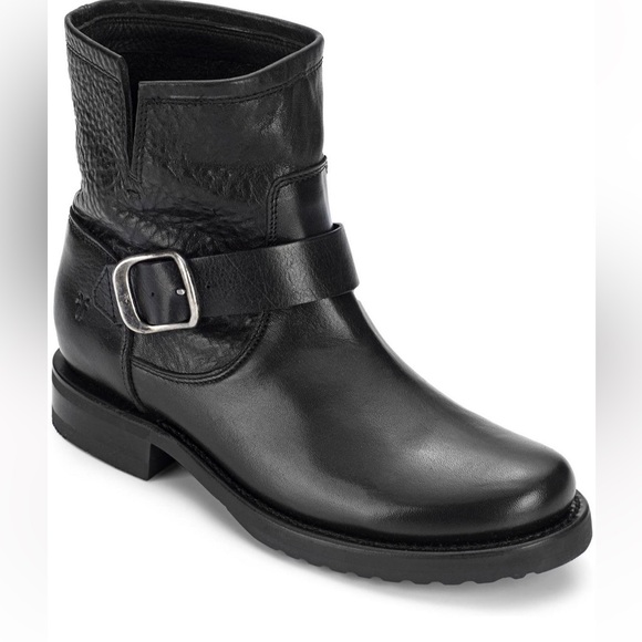 Frye Women's Veronica Leather Moto Booties - Picture 1 of 12